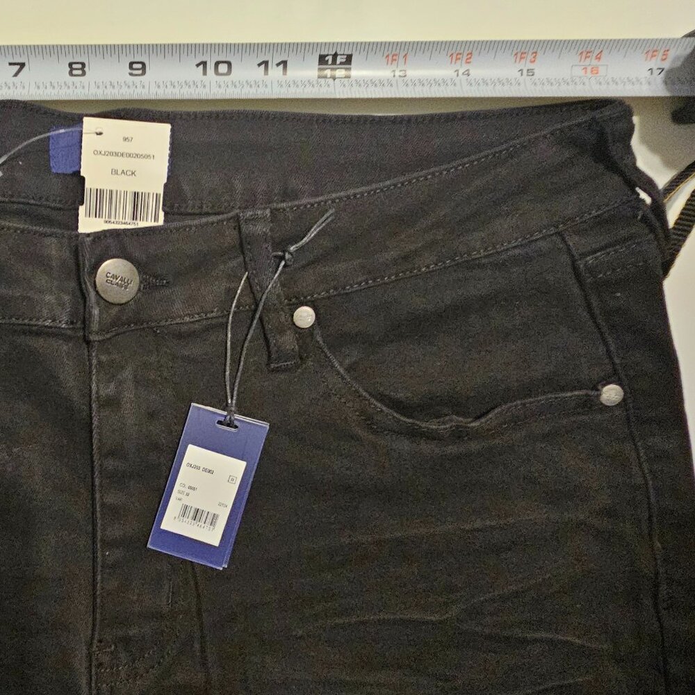 NWT Roberto Cavalli Distressed Jeans Mid Rise Size 32 - Picture 13 of 15